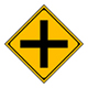 Crossroad Intersection Ahead