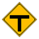 T-Shaped Intersection Ahead